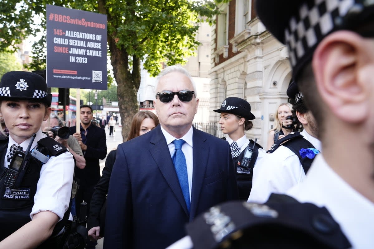 Huw Edwards arriving at Westminster Magistrates’ Court (Aaron Chown/PA) (PA Wire)