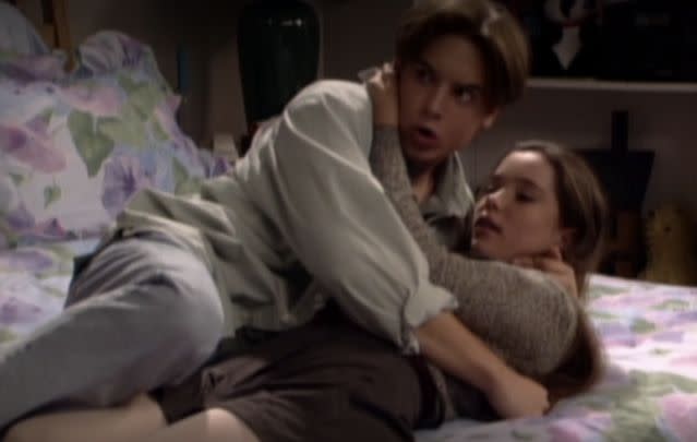 In January, Friedle recounted adult men on the crew trying to make him seem “more sexual” during a makeout scene in Season 2. He said, “It creeped me out a little bit in retrospect. I know we’re not trying to dismantle everything we’ve done and all that kind of stuff, but it was a moment of being surrounded by a bunch of older people telling us how to make this scene look more sexual.”