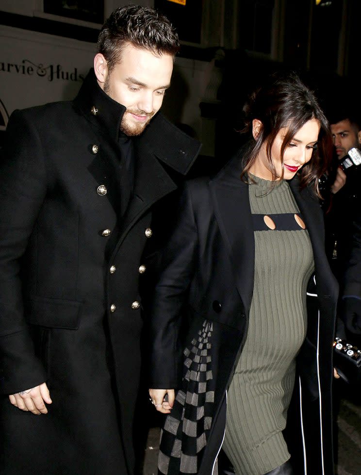 Former X Factor judge Cheryl Cole has chosen not to respond to rumors circulating since September that she and One Direction’s Liam Payne are expecting their first child together, but she appeared to do so during a London date. Any questions? (Photo: Beretta/Sims/REX/Shutterstock)