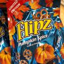 <p><strong>First released:</strong> 2020</p><p>Chocolate-covered pretzels are the ultimate sweet and salted snack. Now they got a fall makeover, because Flipz has new <a href="https://www.bestproducts.com/lifestyle/a33756714/flipz-pumpkin-spice-covered-pretzels/" rel="nofollow noopener" target="_blank" data-ylk="slk:Pumpkin Spice Covered Pretzels;elm:context_link;itc:0;sec:content-canvas" class="link ">Pumpkin Spice Covered Pretzels</a>. </p><p>The pretzels appear to be covered in chocolate and a pumpkin spice drizzle, so it’s pretty obvious that one bag certainly won’t last long!</p>