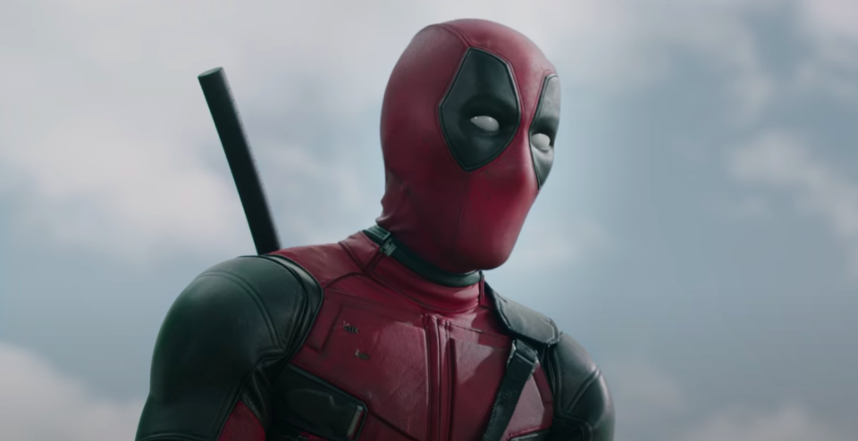 Ryan in the full comics-accurate costume in the first Deadpool film