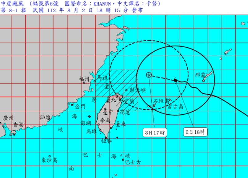 卡努颱風侵台！日本氣象廳最新路徑出爐：「這2天」最靠近台灣