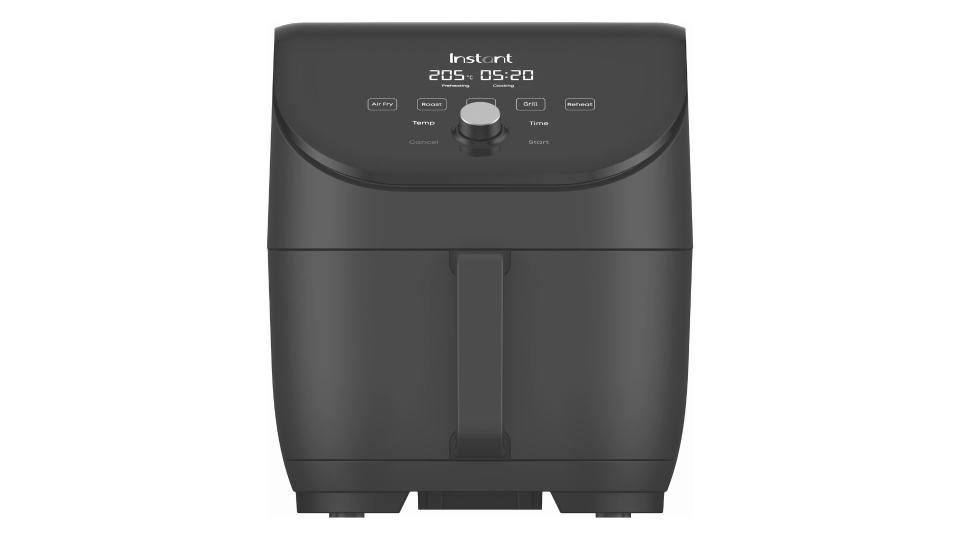 An Instant Vortex Slim air fryer against a white background