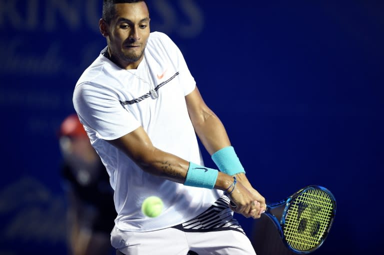 Australia's Nick Kyrgios in action during the Mexican Open in March 2017