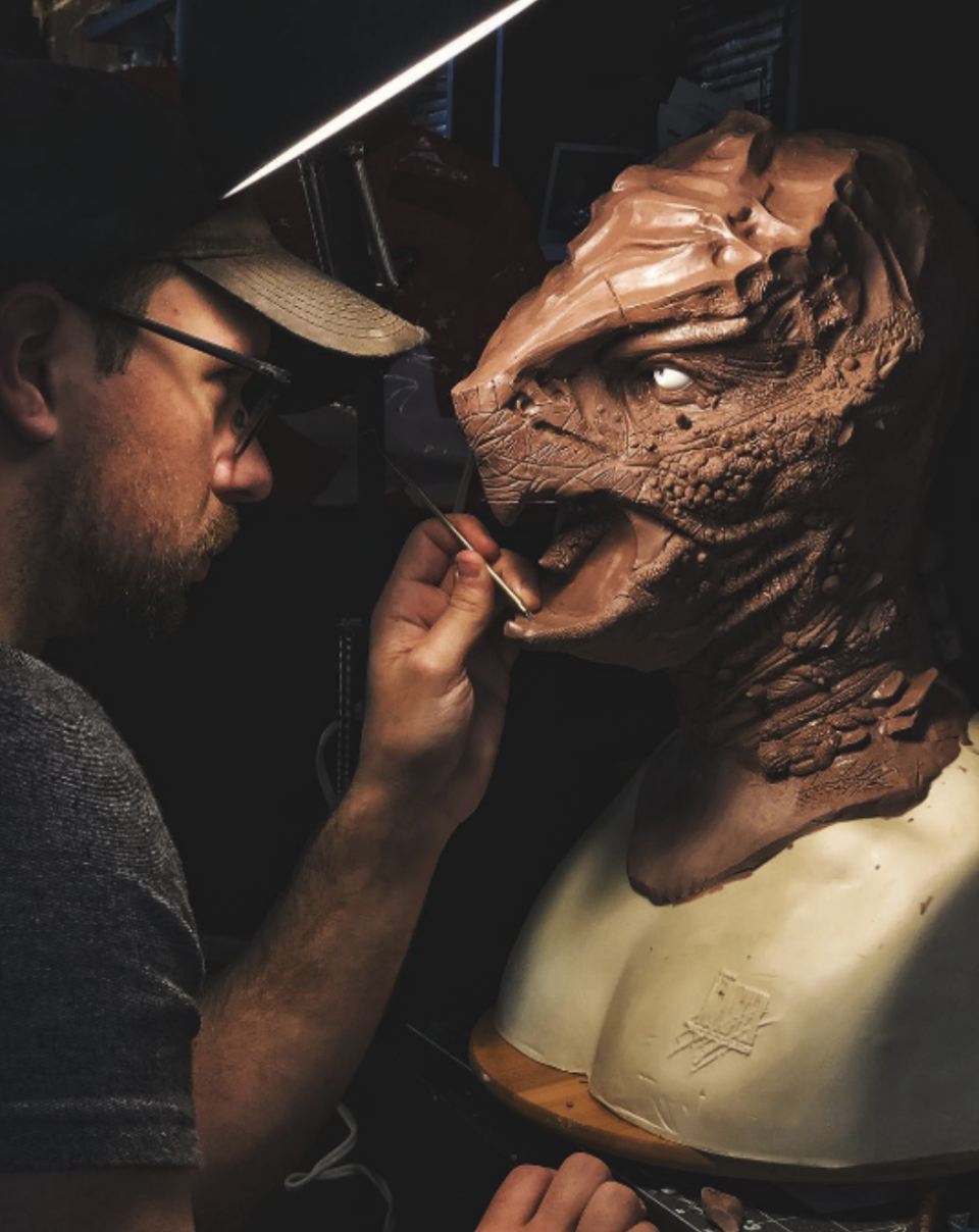 Derrick Childers, a Lafayette Jefferson High School graduate, works on various creatures for things like "The Walking Dead" and "Halloween Horror Nights" for DisneyLand and Disney World.