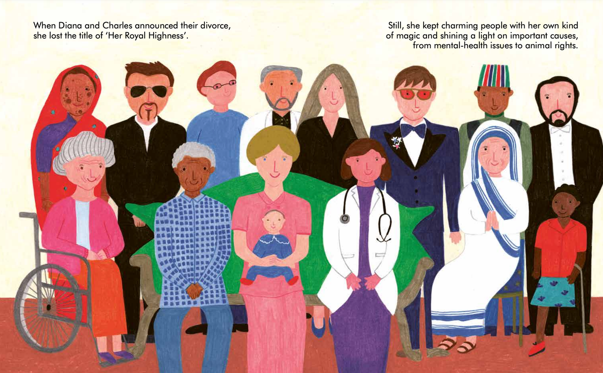 Pages from ‘Little People, BIG DREAMS: Princess Diana’ (Quarto Group)