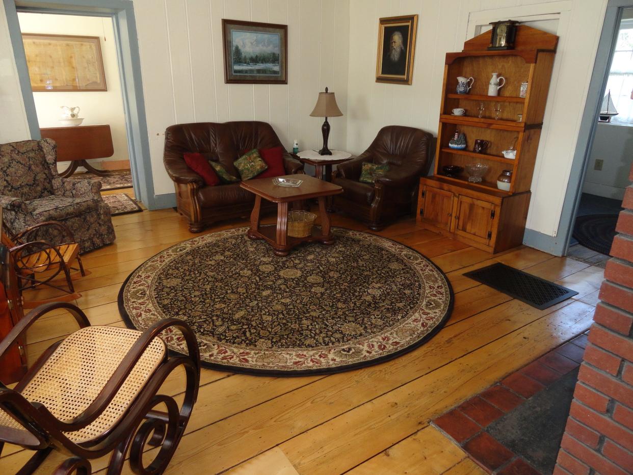 Interior at the Salmon River Lighthouse & Marina. Owners Abe and Kathy Ellis de-winterized the cottages early ahead of the April 8, 2024 solar eclipse.