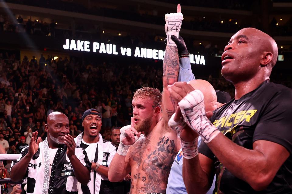 Jake Paul beat former UFC champ Anderson Silva.