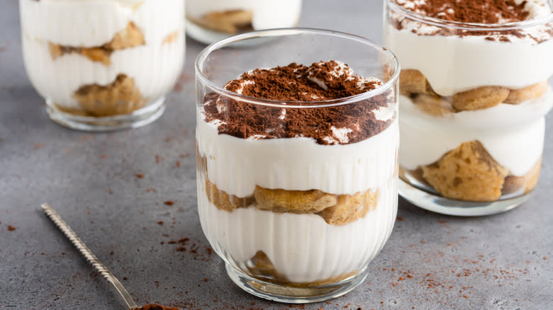 zuppa inglese in a glass