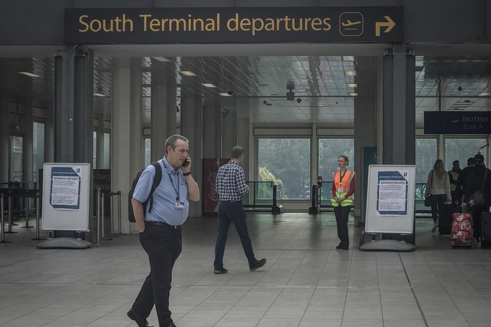 The incident took place at Gatwick's South Terminal (PA)