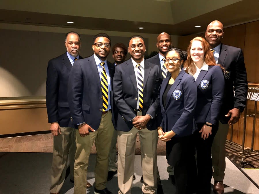 A picture of GRCC students involved in the Alpha Beta Omega program. (Courtesy Chris Sain)