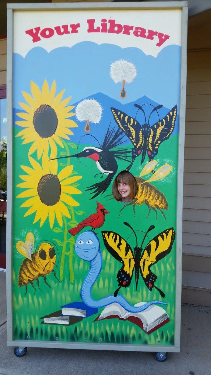 This cutout display is featured in the Marshall Native Gardens' bird garden, one of 11 themed gardens located at the Marshall library. The library will host Marshall Native Gardens' inaugural Native Plant Festival Oct. 1, from 9 a.m. to 4 p.m.