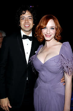 Christina Hendricks, with her husband at the Emmys, is the frequent recipient of 