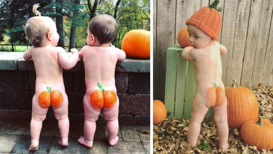 'Pumpkin butt' is the latest online baby photo trend