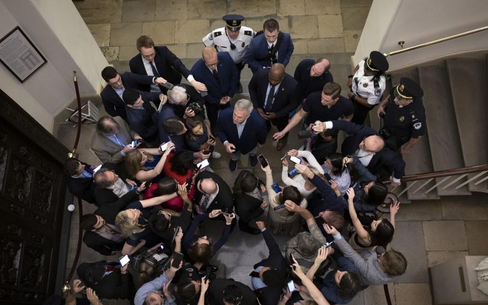 Republican negotiators have "made progress" on reaching an agreement with the White House to raise the debt ceiling, according to House speaker Kevin McCarthy. - Photo by Win McNamee/Getty Images