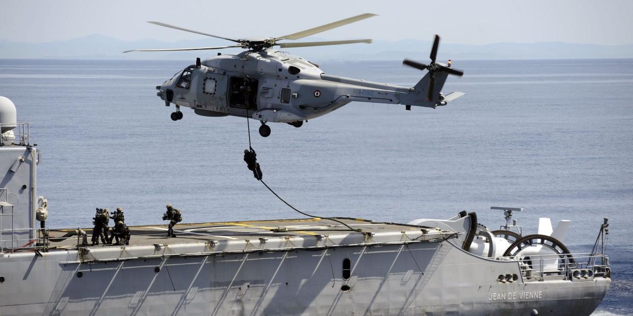 French navy Commando Hubert funeral