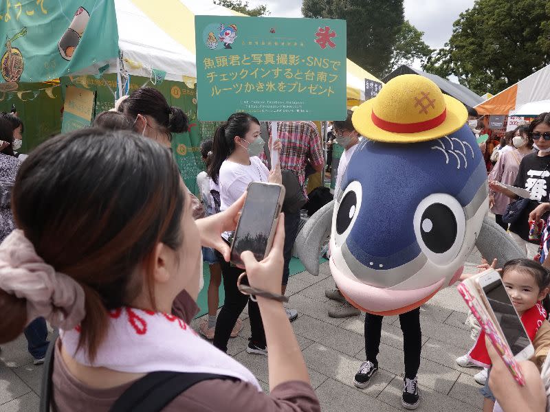 台南魚頭君深受日本遊客喜愛。