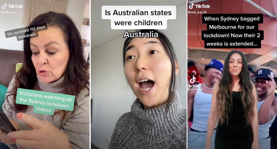  Victorians take to  TikTok to mock NSW over lockdowns: Source: TikTok