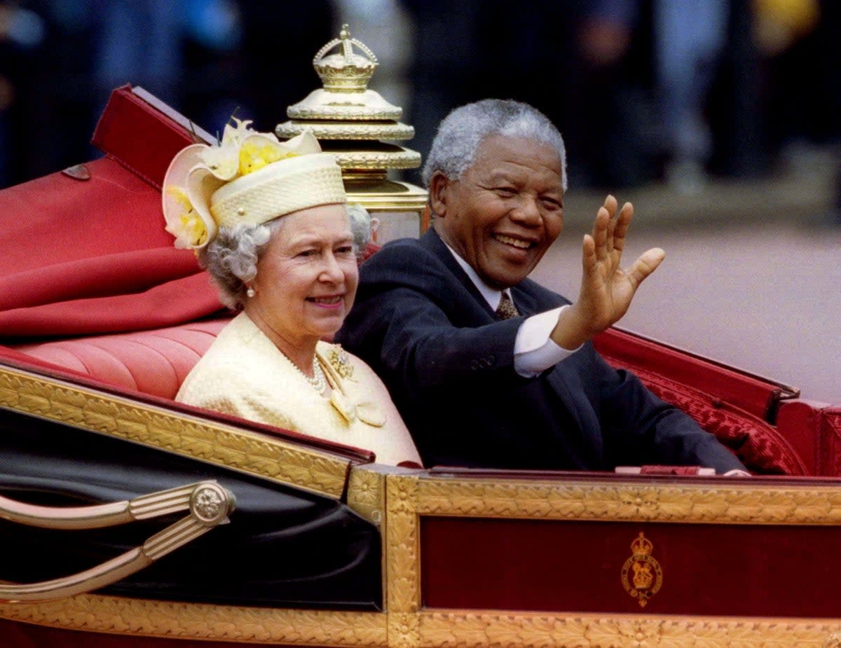 Her Majesty and Nelson Mandela – my grandfather – held each other in such high regard that they were on first-name terms  (Reuters)