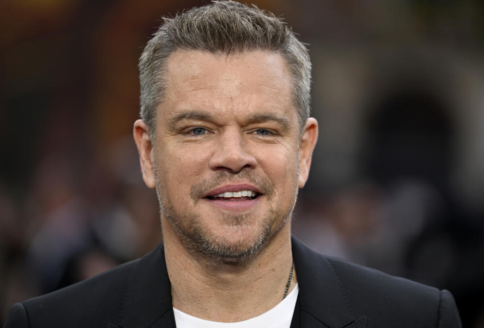 Closeup of Matt Damon