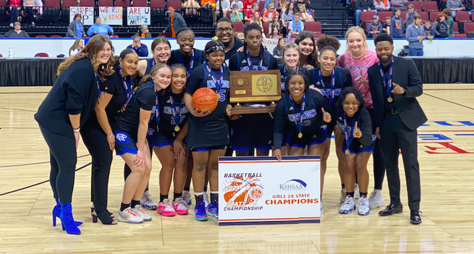 The Wichita Independent girls basketball team won the first state championship in program history this past season, as the Panthers claimed the Class 2A title in Dodge City. EJ Garnes/Courtesy