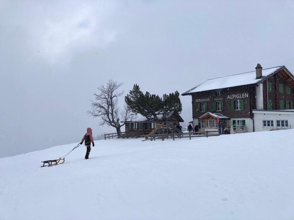 Sister sledge: Tobogganing  is the coolest way to explore (Kerry Walker)