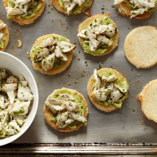 Crab-and-Avocado Toasts