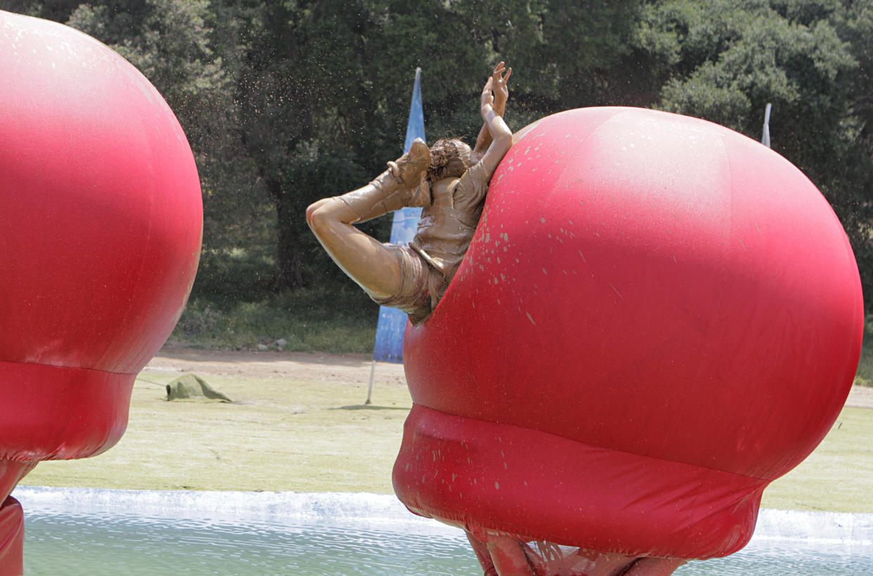Another contestant competes on "Wipeout" in this July 2020 photo. (Photo: Endemol Shine)