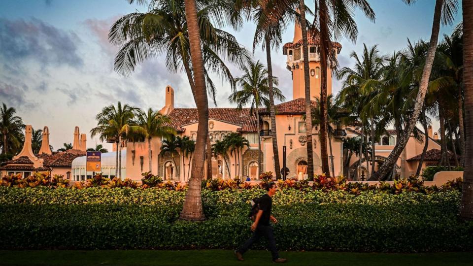 PHOTO: The Mar-a-Lago Club, home of former US President Donald Trump, is seen on April 3, 2023 in Palm Beach, Fla. (Giorgio Viera/AFP via Getty Images)