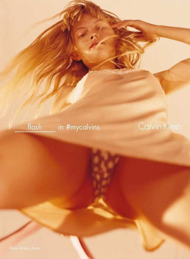 Klara Kristin for #MyCalvins. Photo: Calvin Klein