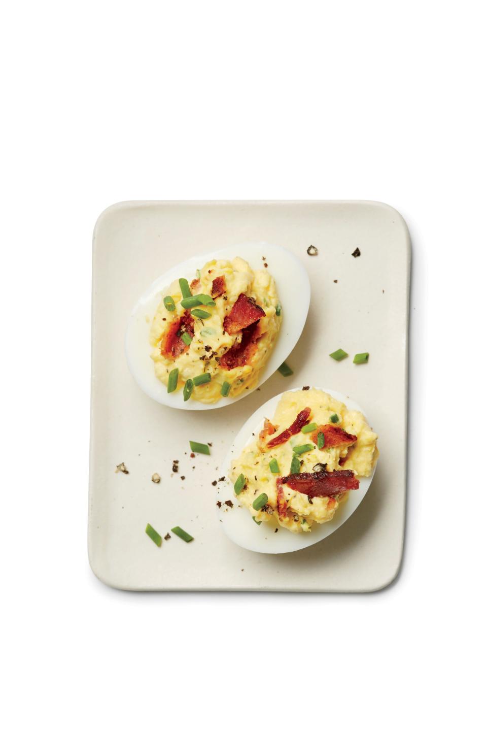 Bacon-Horseradish Deviled Eggs