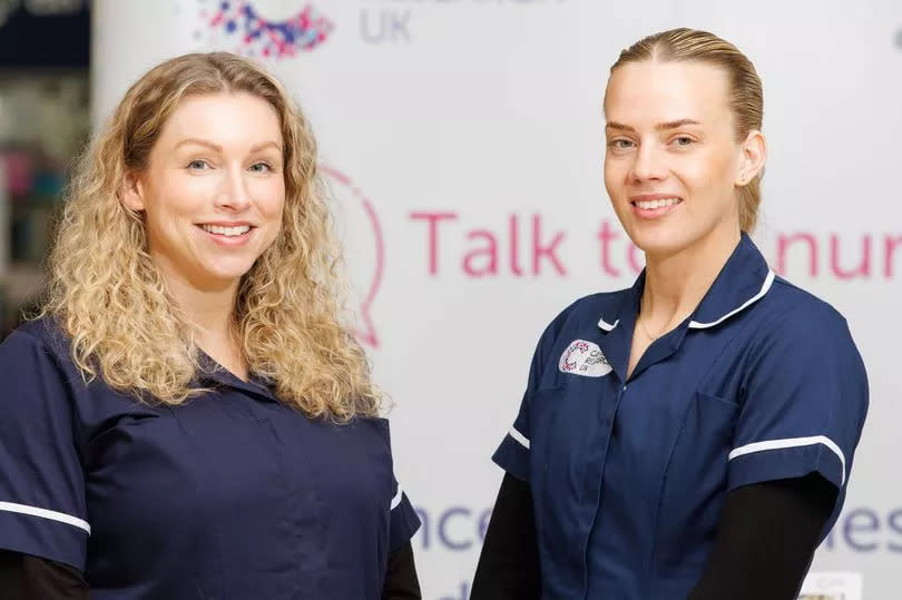 Cancer Research UK nurses Jess Cuddy and Laura Conaghan will be visiting Livingston Designer Outlet -Credit:Steve Welsh