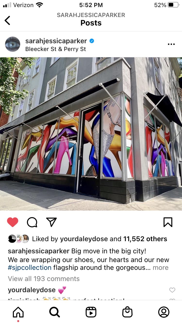 Sarah Jessica Parker will be opening a new footwear boutique in the West Village. - Credit: courtesy shot.