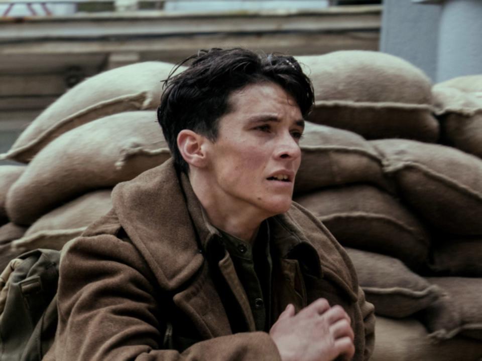 Finn Wolfhard in Christopher Nolan’s ‘Dunkirk’ (Warner Bros pictures)