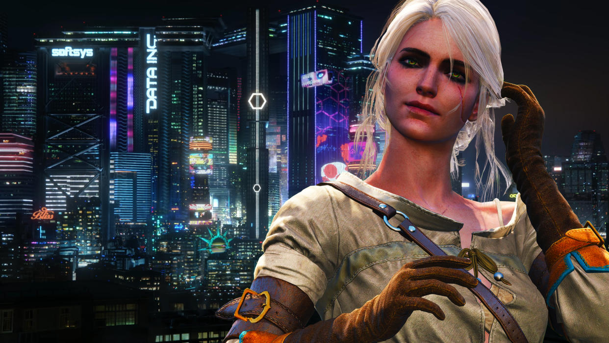  Ciri in Cyberpunk. 