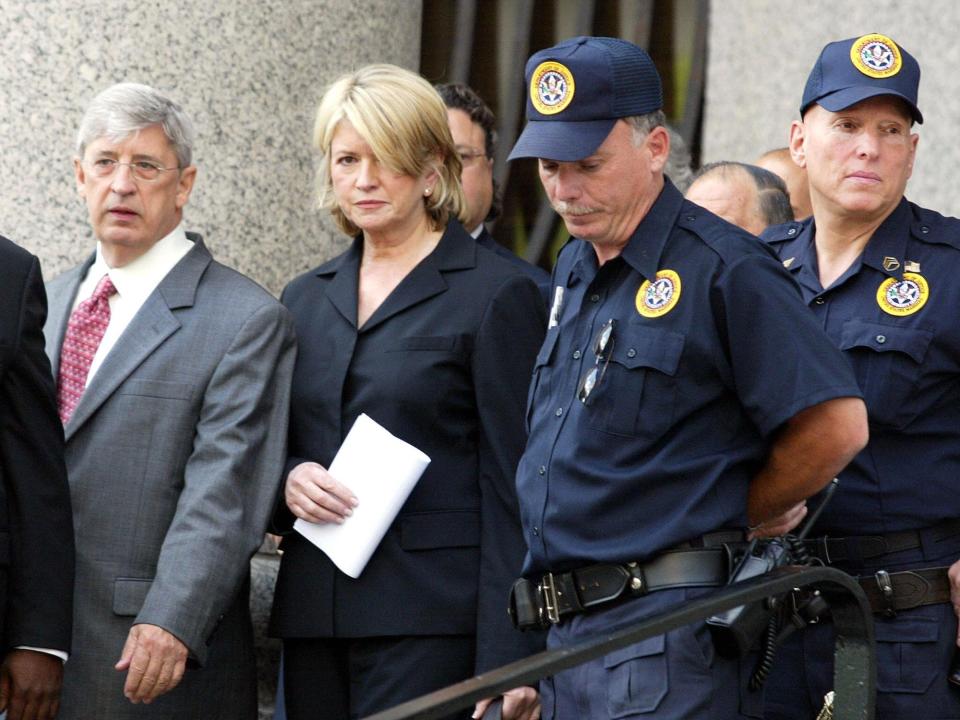 Martha Stewart sentenced to prison 2004