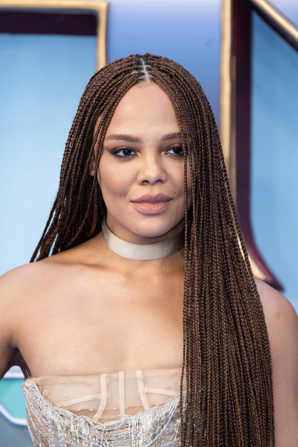 Tessa Thompson attends the UK Gala screening of "Thor: Love and Thunder"