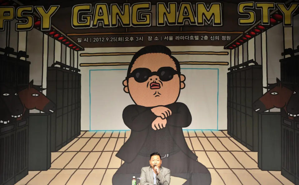 Das Musikvideo zu "Gangnam Style" von Psy ist eines der erfolgreichsten Videos auf Youtube. - Copyright: Kim Jae-Hwan/AFP via Getty Images