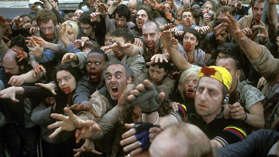 Shaun of the Dead made sure its zombies stayed scary amid the comedy. (Universal/Alamy)