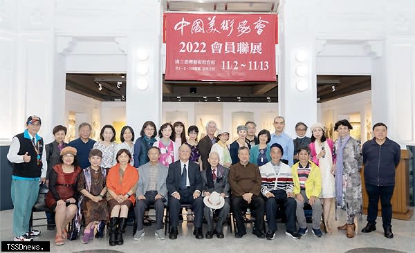 2022中國美術協會會員聯展現場。