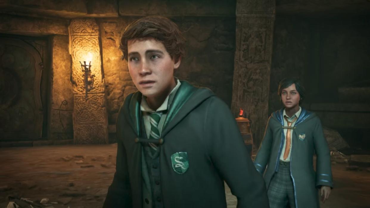  Hogwarts Legacy running on Nintendo Switch screenshot. 