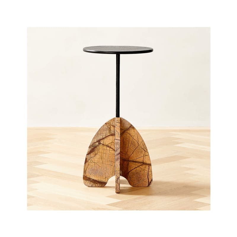 Spazio Brown Marble Side Table