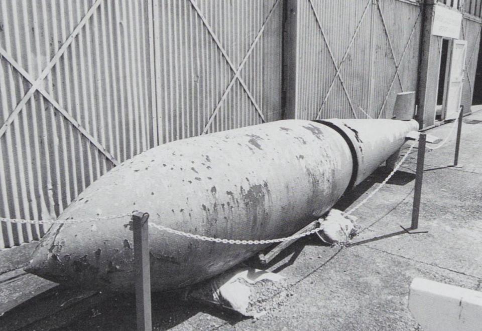 Tallboy bomb, date/location unknown. <em>Jak P. Mallmann Showell </em>