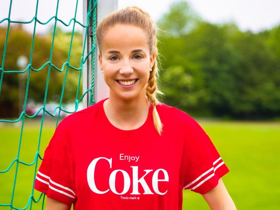 Die deutsche Fußball-Nationalspielerin Giulia Gwinn  (Bild: Coca-Cola)