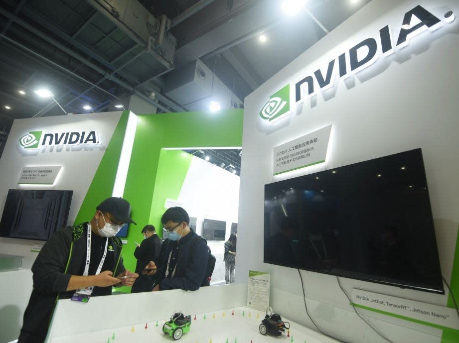 nvidia logo trade show