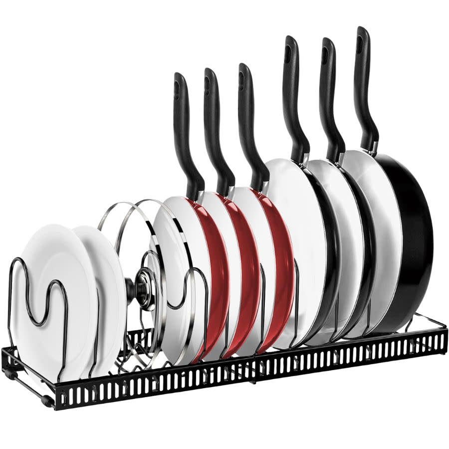 Expandable pan rack organizer