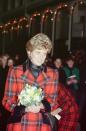 <p>Princess Diana turns on the Christmas lights in Bond Street, Central London.</p>