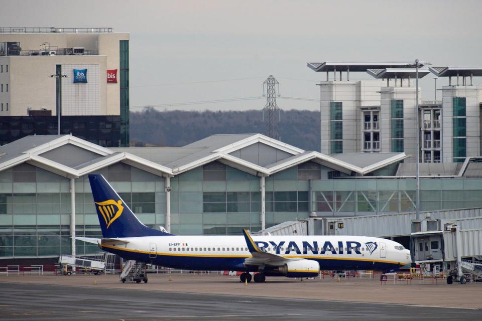 Ryanair is among the airlines with a base at Birmingham Airport (Jacob King/PA) (PA Archive)