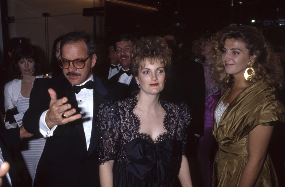 Paul Schrader, Patty Hearst and Natasha Richardson at the Cannes Film Festival in 1988. (Photo: Pool DUCLOS/PELLETIER via Getty Images)