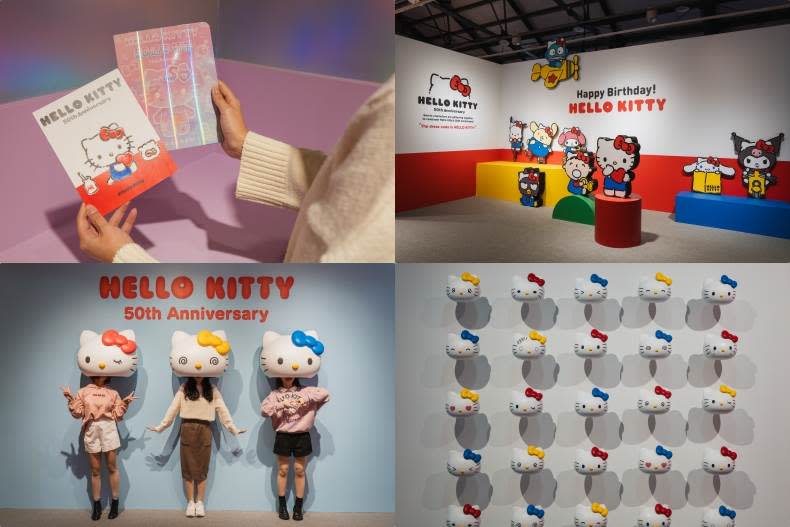 Hello Kitty 50週年特展館內照。圖片來源：時藝多媒體